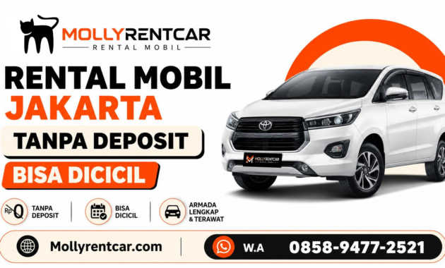 Mollyrentcar Rental Mobil Jakarta Tanpa Deposit, Bisa Dicicil (W.A 0858-9477-2521)